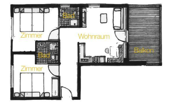 Apart Hannah Apartment Uderns Exterior photo